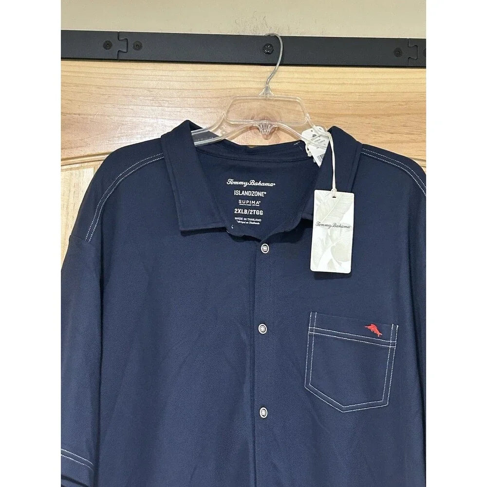 Tommy Bahama Island Zone Supima Cotton Navy Bull Full Bottom Up 2XLB
